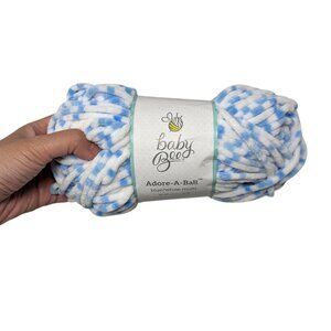 Baby Bee Adore A Ball Boy Blue White Multi #990 Yarn Skein 3.5 oz 100 g 92 yds
